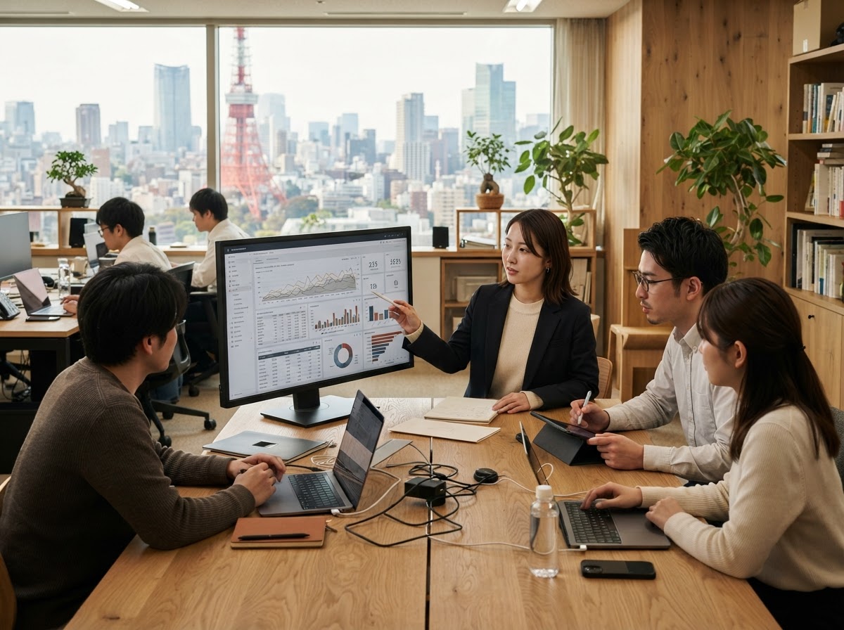 Mahorie AIの分析チームがモデルの検証を行う様子